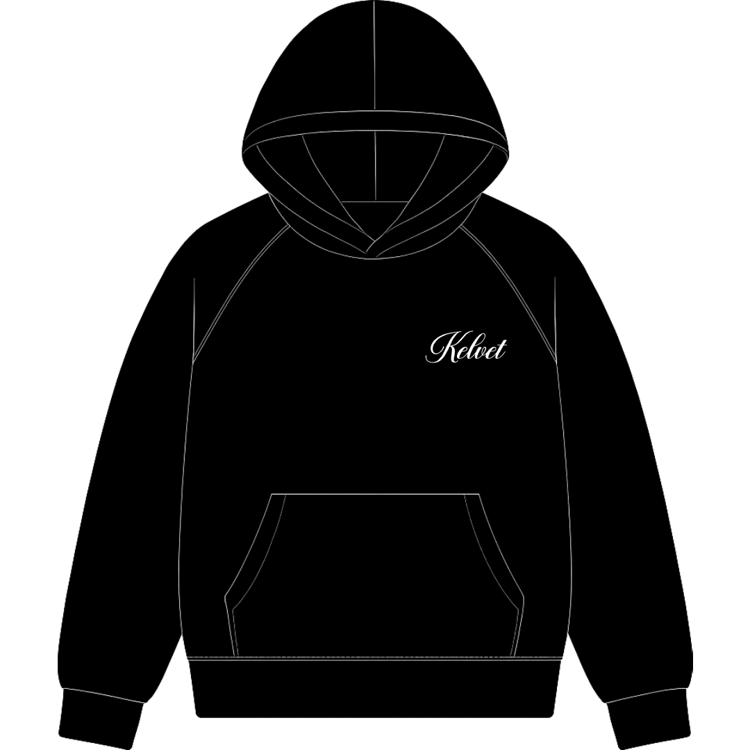 NOT ALL SIN OVERSIZED BLACK HOODIE