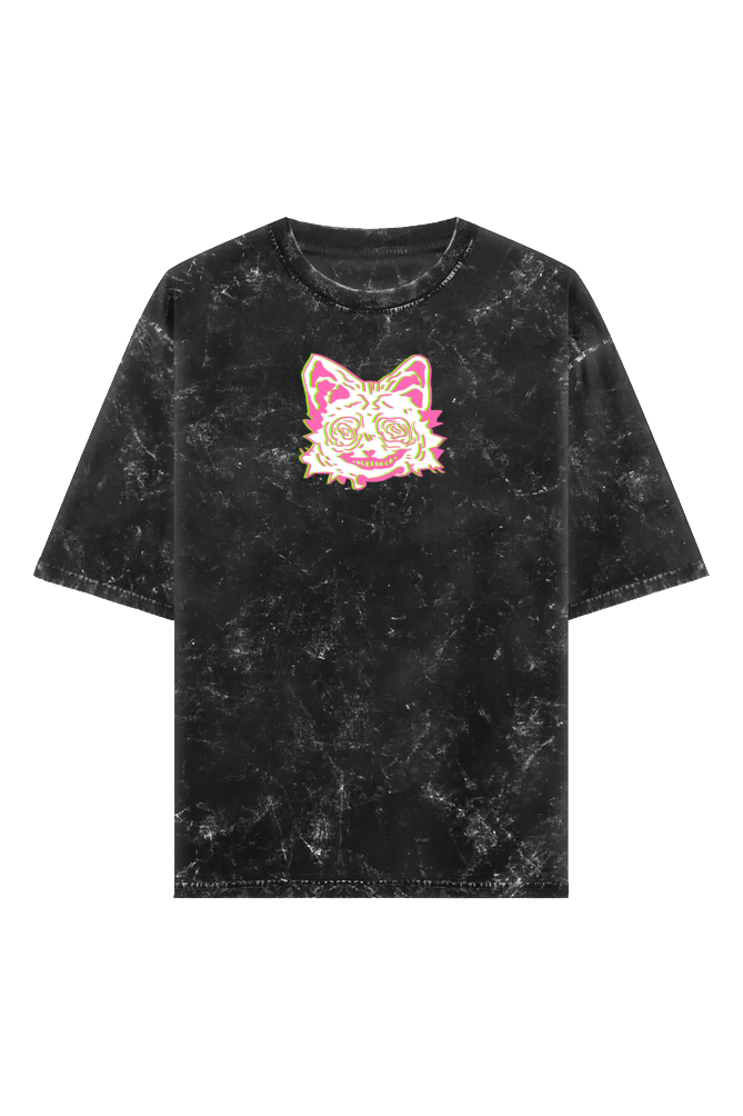 Spiteful Devotion Acid-Wash Oversized Tshirt